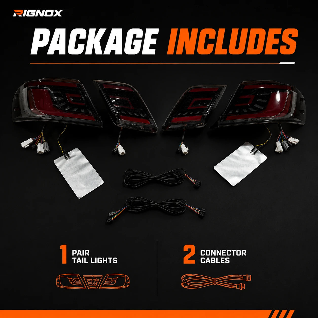 2007-2011 Toyota Camry XV40 Sequential LED Tail Lights Assembly — package includes — T-CAM07-C-SR