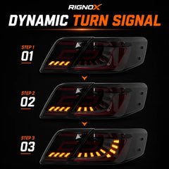 2007-2011 Toyota Camry XV40 Sequential LED Tail Lights Assembly — sequential turn signal — T-CAM07-C-SR