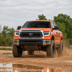 2007-2013 Toyota Tundra & 2008-2017 Sequoia LED Triple Projector Headlights — daytime running installed view — H-TUN07-3P