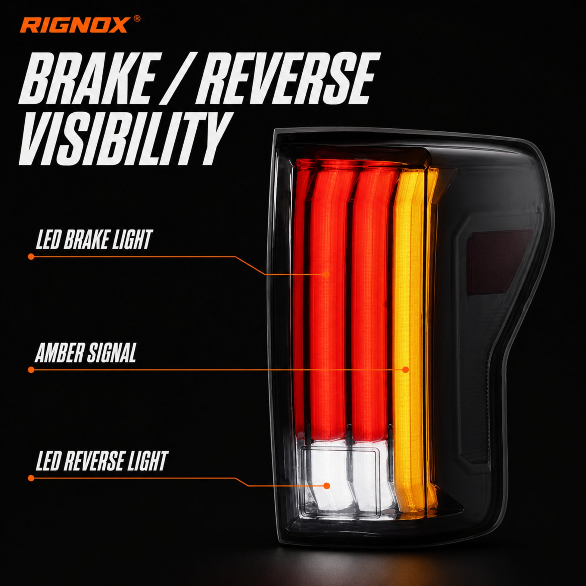 2007-2013 Toyota Tundra Sequential LED Tail Lights — smoked function01