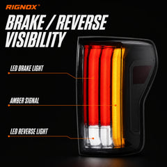 2007-2013 Toyota Tundra Sequential LED Tail Lights — smoked function01