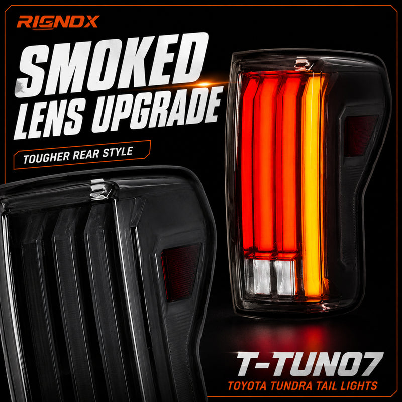 2007-2013 Toyota Tundra Sequential LED Tail Lights — smoked function03