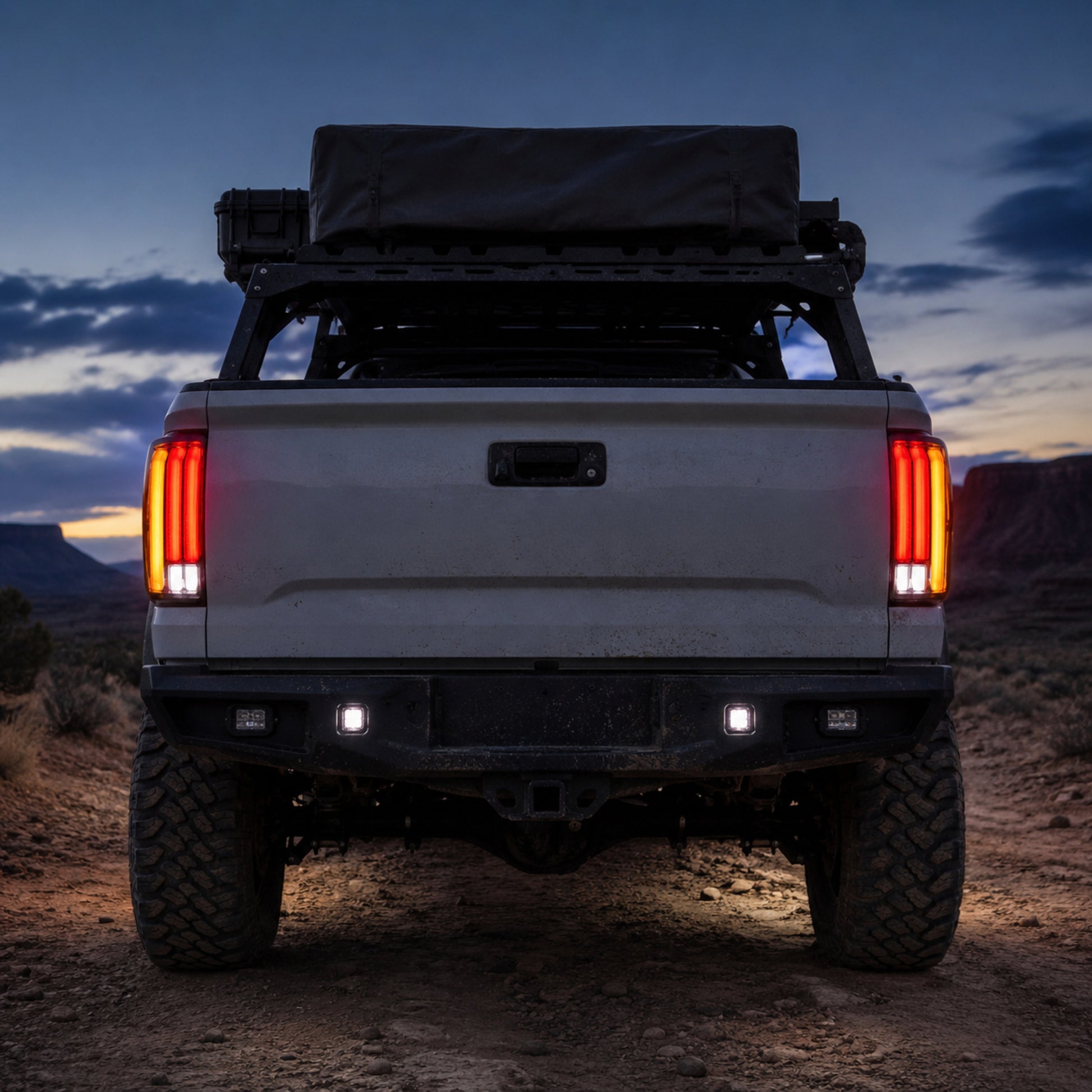 2007-2013 Toyota Tundra Sequential LED Tail Lights — smoked scene02