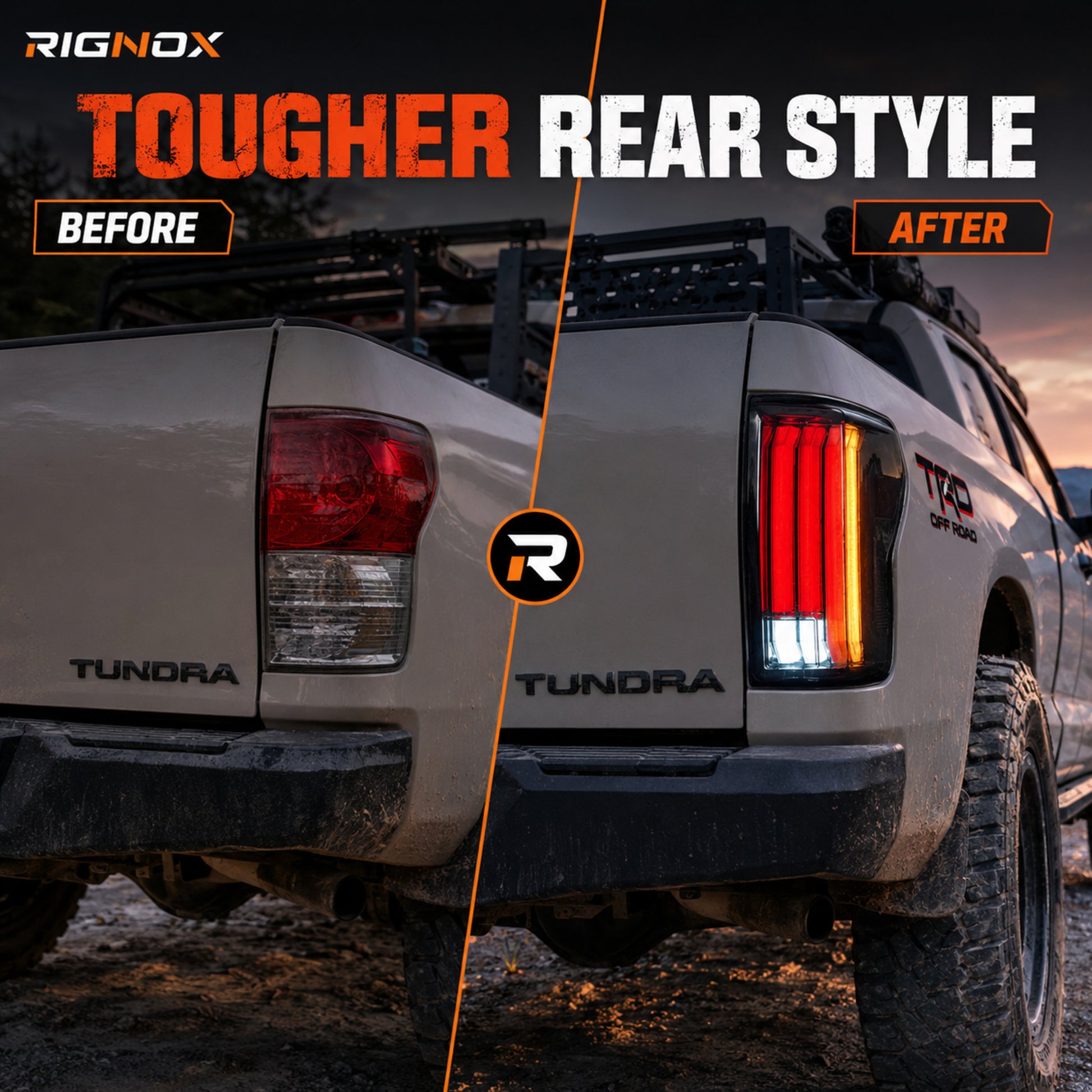 2007-2013 Toyota Tundra Sequential LED Tail Lights — smoked supplement01