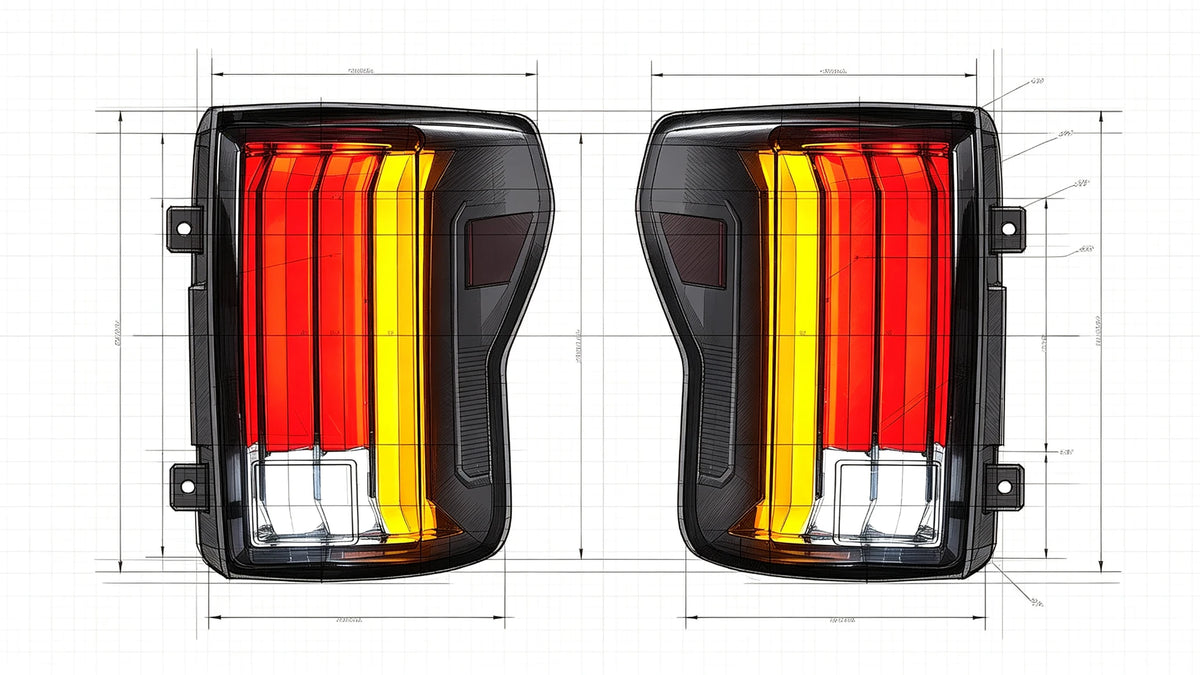 2007-2013 Toyota Tundra Sequential LED Tail Lights Assembly