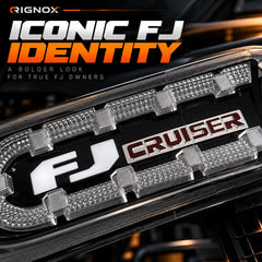 2007-2014 Toyota FJ Cruiser LED Projector Headlights Assembly — Pair — FJ Identity Detail — H-FJ07-SB