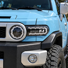 2007-2014 Toyota FJ Cruiser LED Projector Headlights Assembly — Pair — Lens Off Close-Up — H-FJ07-SB
