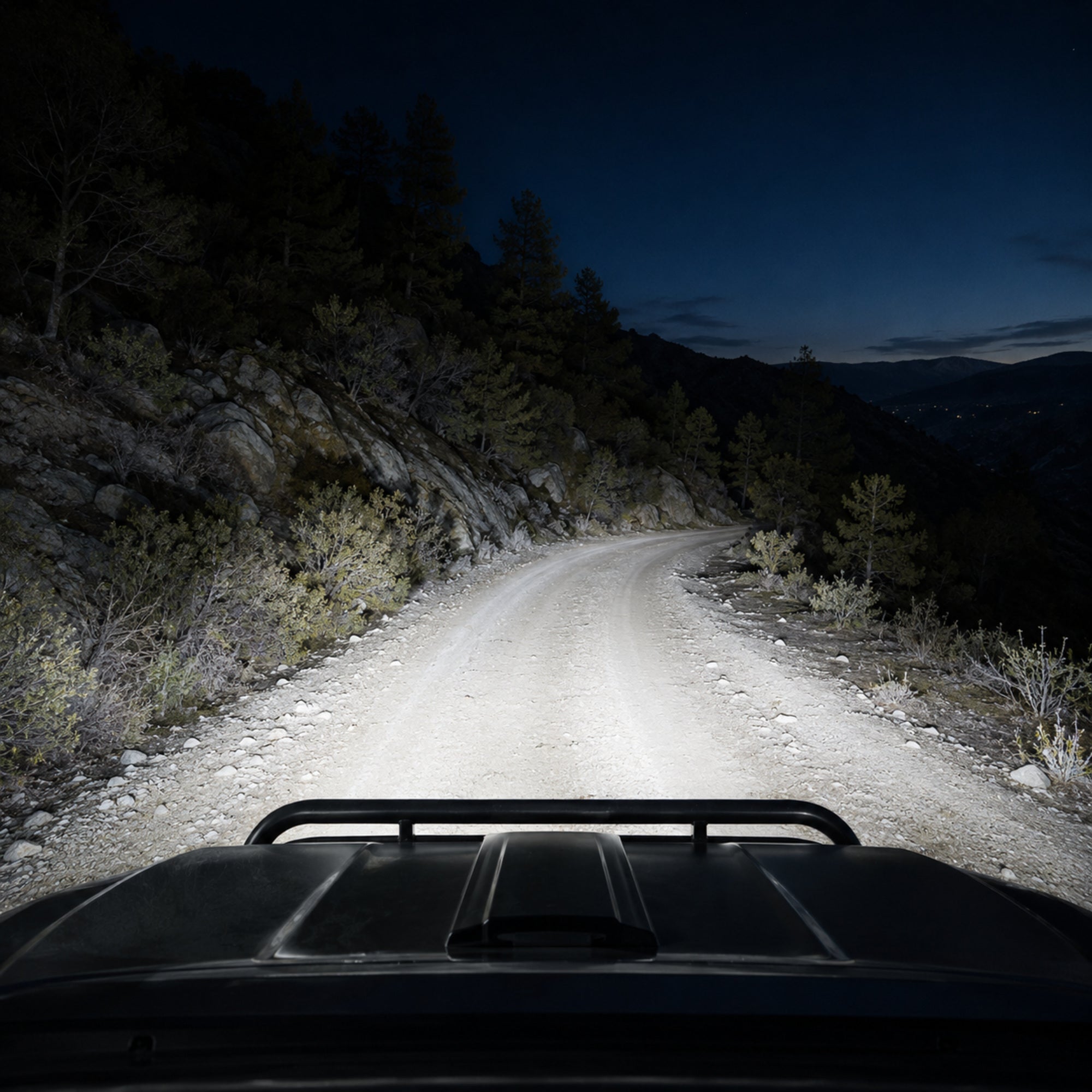 2007-2014 Toyota FJ Cruiser LED Projector Headlights — clear white drlamber turn signal night trail illumination — H-FJ07