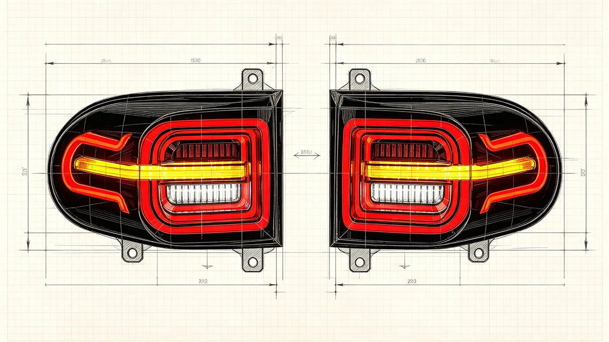 2007-2014 Toyota FJ Cruiser Sequential LED Tail Lights Assembly