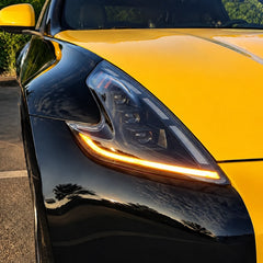 2008-2021 Nissan 370Z Z34 LED Triple Projector Headlights — sequential turn look — H-370Z08-RGB