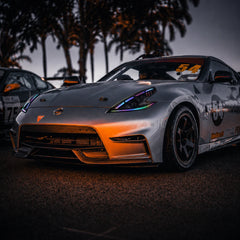 2008-2021 Nissan 370Z Z34 LED Triple Projector Headlights — sunset looking — H-370Z08-RGB