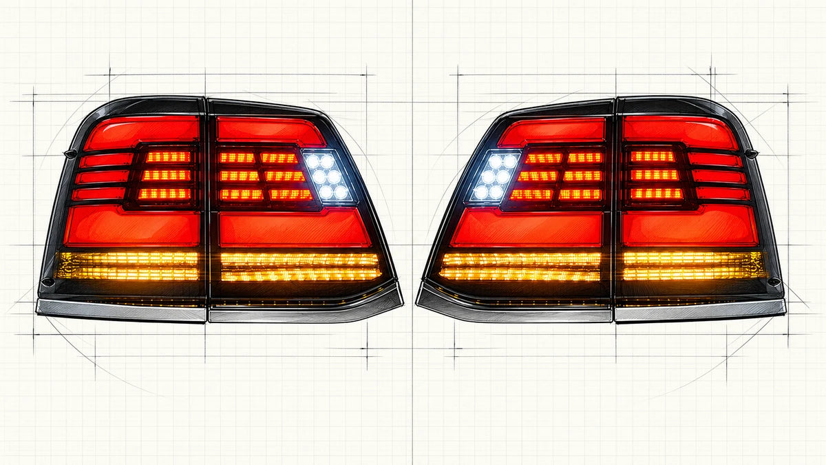 2008-2015 Toyota Land Cruiser 200 Sequential LED Tail Lights Assembly
