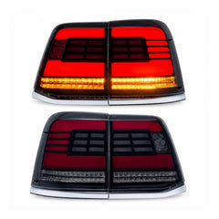 2008-2015 Toyota Land Cruiser 200 Sequential LED Tail Lights Assembly — main product view — T-LC200-08-SR