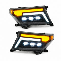 2008-2015 Toyota Land Cruiser 200 LED Triple Projector Headlights Assembly — main product view — H-LC200-08