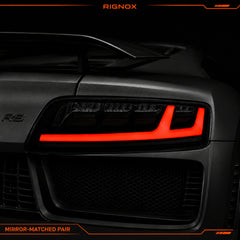 2008-2016 Audi R8 Sequential LED Tail Lights — clear white tail light close up 09 3235c9cb 923e 40d7 ae4e 3a3531d8f3dd - T-R8-08-CW