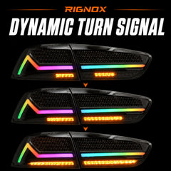 2008-2018 Mitsubishi Lancer / EVO X Sequential LED Tail Lights — digital RGB dynamic turn signal15 - T-EVO-SDG