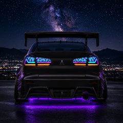 2008-2018 Mitsubishi Lancer / EVO X Sequential LED Tail Lights — digital RGB rgbcolors03 - T-EVO-SDG