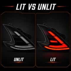 2008-2021 Nissan 370Z Z34 Sequential LED Tail Lights — smoked white sequential lit unlit comparison 10 7f825450 be66 4d4e - T-370Z-SW