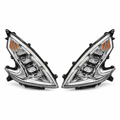 2009-2020 Nissan 370Z Z34 LED Triple Projector Headlights Assembly — main product view — H-370Z08-CH-RGB