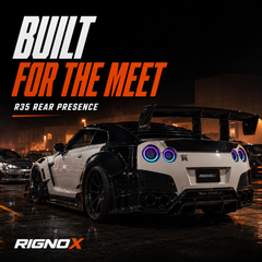 2008-2024 Nissan GT-R R35 Sequential LED Tail Lights NISMO Style — car meet scene 1 — T-GTR-SRGB