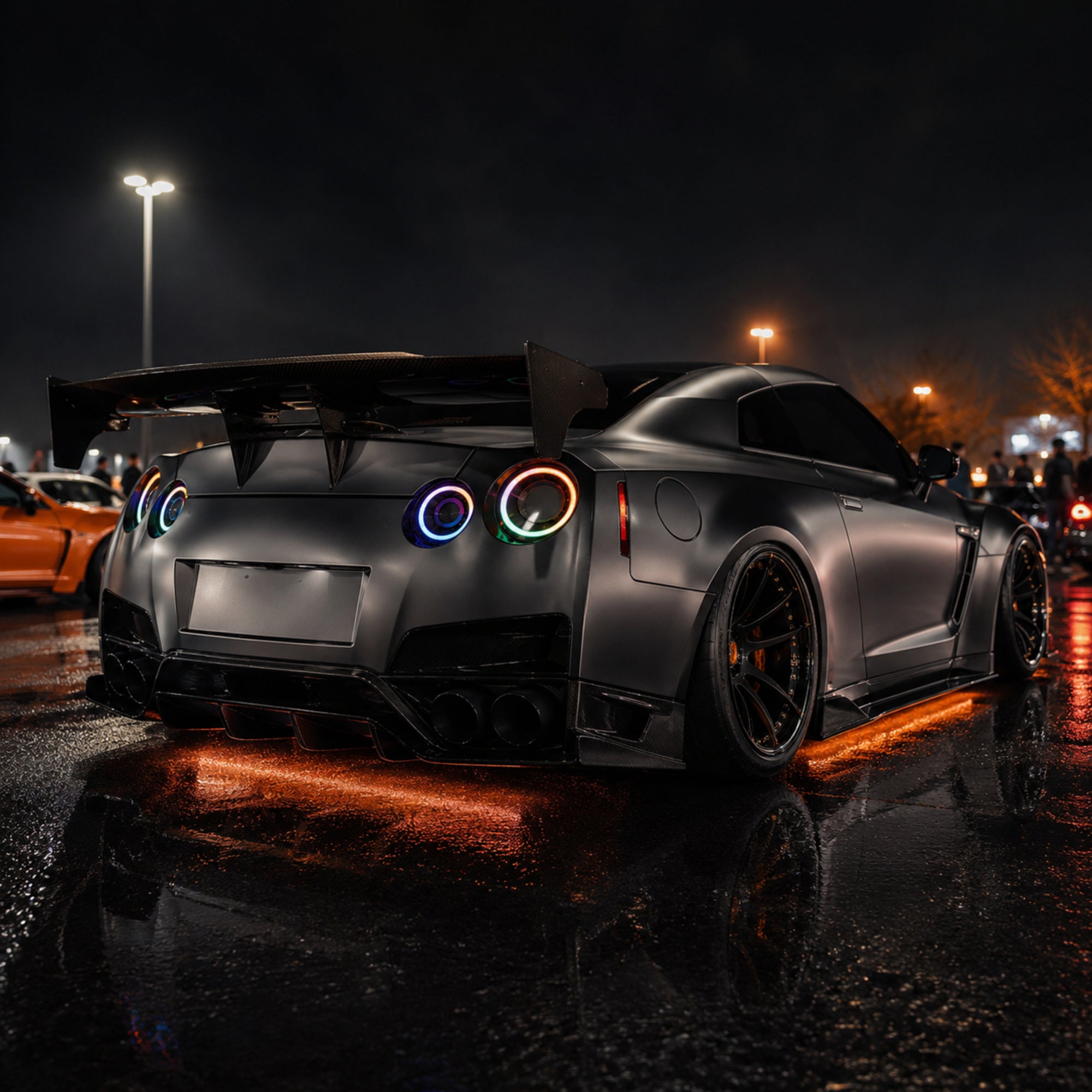 2008-2024 Nissan GT-R R35 Sequential LED Tail Lights — smoke white sequential rgbcolors02 - T-GTR-SRGB