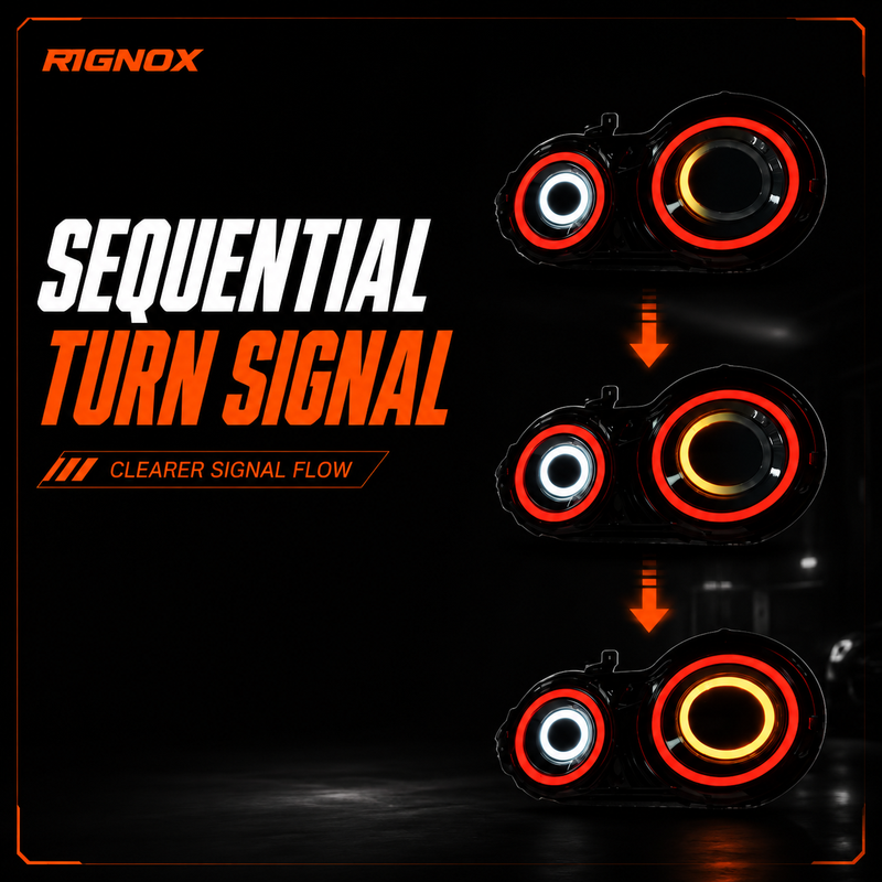 2008-2024 Nissan GT-R R35 Sequential LED Tail Lights — product view 12 - T-GTR-SW