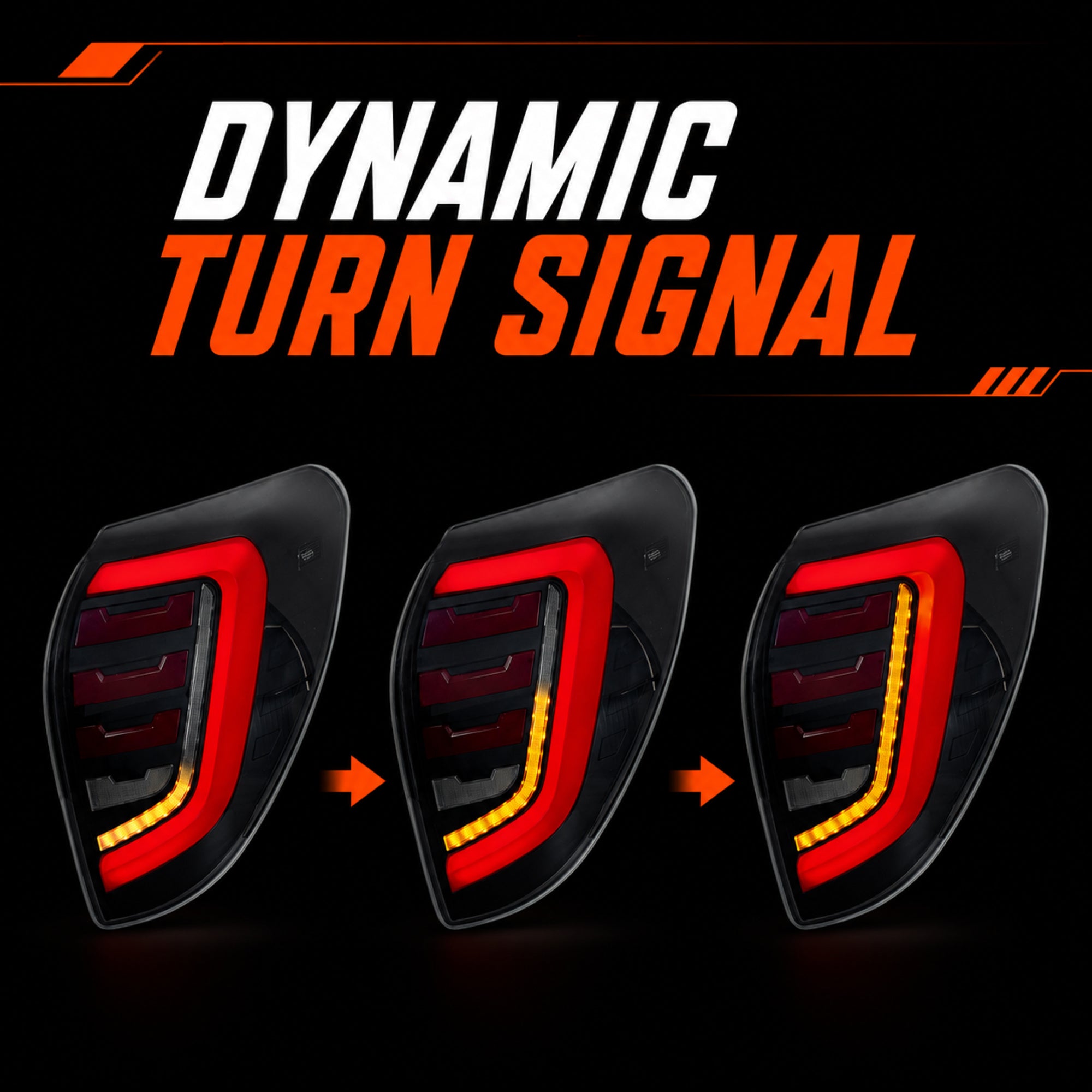 2009-2012 Toyota RAV4 Sequential LED Tail Lights — smoked dynamic turn signal - T-RAV4-09-SR