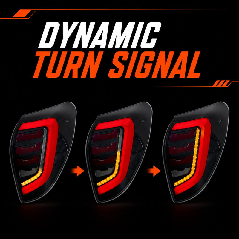 2009-2012 Toyota RAV4 Sequential LED Tail Lights — smoked dynamic turn signal - T-RAV4-09-SR
