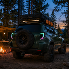 2009-2012 Toyota RAV4 Sequential LED Tail Lights — smoked sequential LED dusk campsite forest green - T-RAV4-09-SRGB