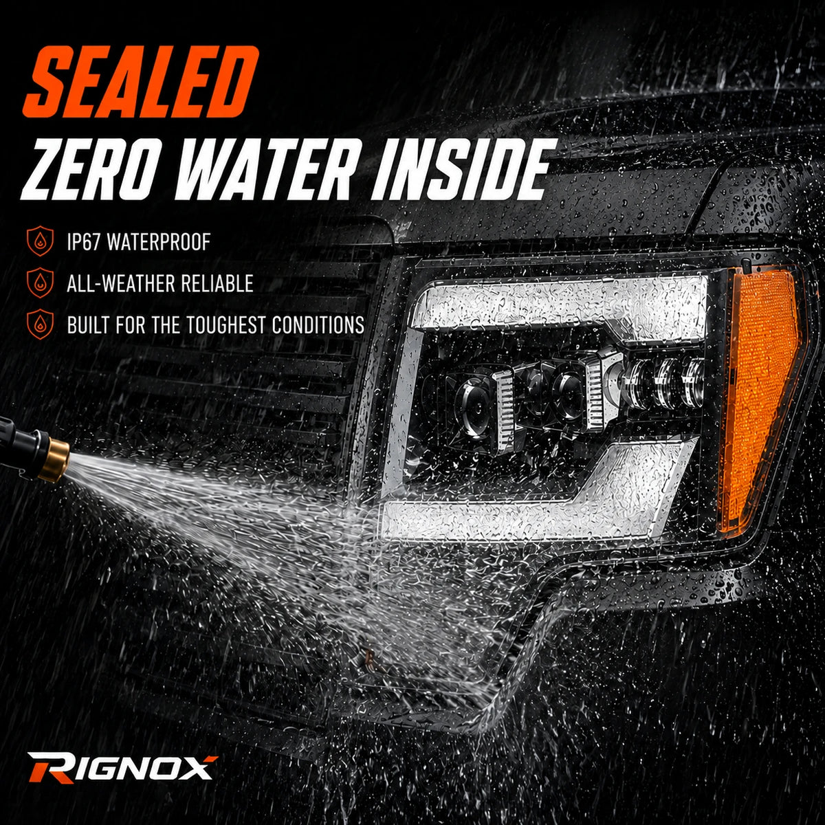 2009-2014 Ford F-150 LED Dual Projector Headlights — waterproof — H-F150-09