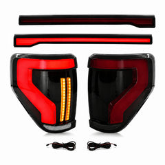 2009-2014 Ford F-150 Sequential LED Tail Lights — main product view — T-F150-09-TG