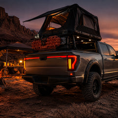 2009-2014 Ford F-150 Sequential LED Tail Lights — smoke red bar overlanding camp04 - T-F150-09-TG