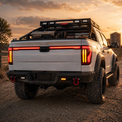 2009-2014 Ford F-150 Sequential LED Tail Lights — smoke red bar work truck05 - T-F150-09-TG