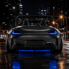 2009-2016 BMW Z4 E89 Sequential LED Tail Lights — blue ledsequential installed night - T-Z4-SW-BLU