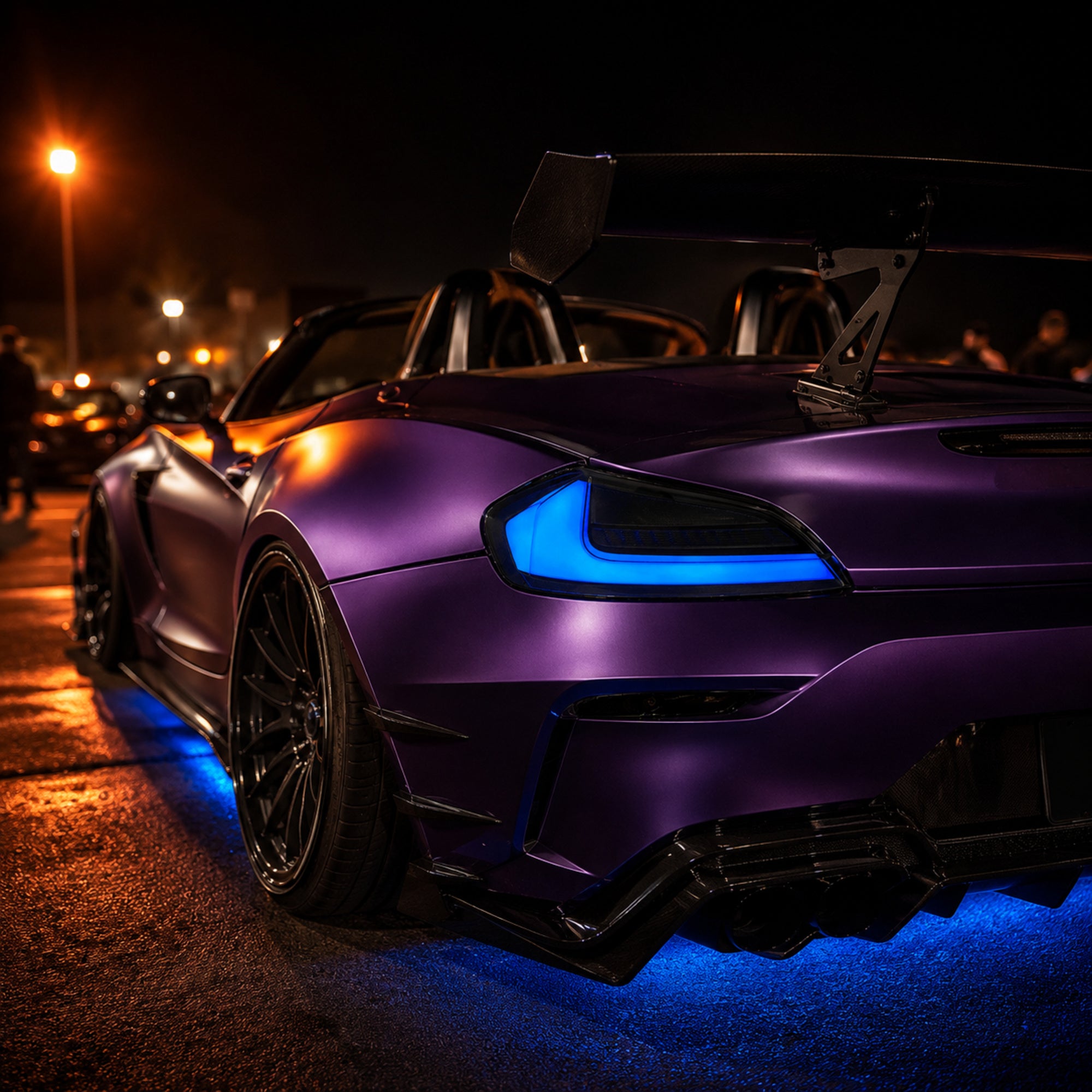 2009-2016 BMW Z4 E89 Sequential LED Tail Lights — blue ledsequential rear45 car meet - T-Z4-SW-BLU
