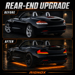 2009-2016 BMW Z4 E89 Sequential LED Tail Lights — clear red smoke red smoke white before after upgrade 11 91e9eb3c 2fcd - T-Z4-SR