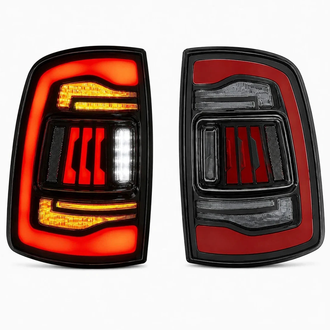 2009-2018 Dodge Ram 1500/2500/3500 Sequential LED Tail Lights — main product view — T-RAM09-CR