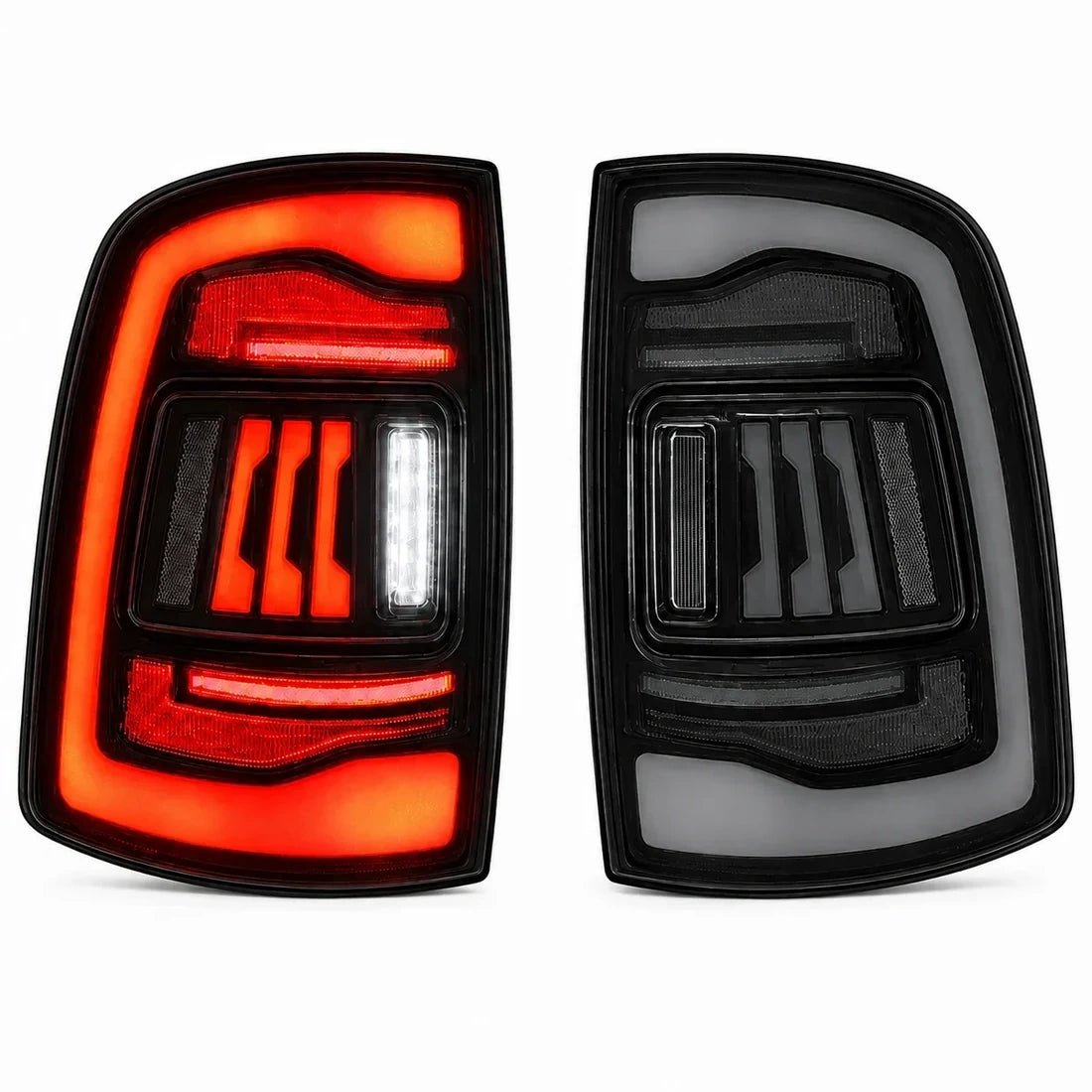 2009-2018 Dodge Ram 1500/2500/3500 Sequential LED Tail Lights — main product view — T-RAM09-CW