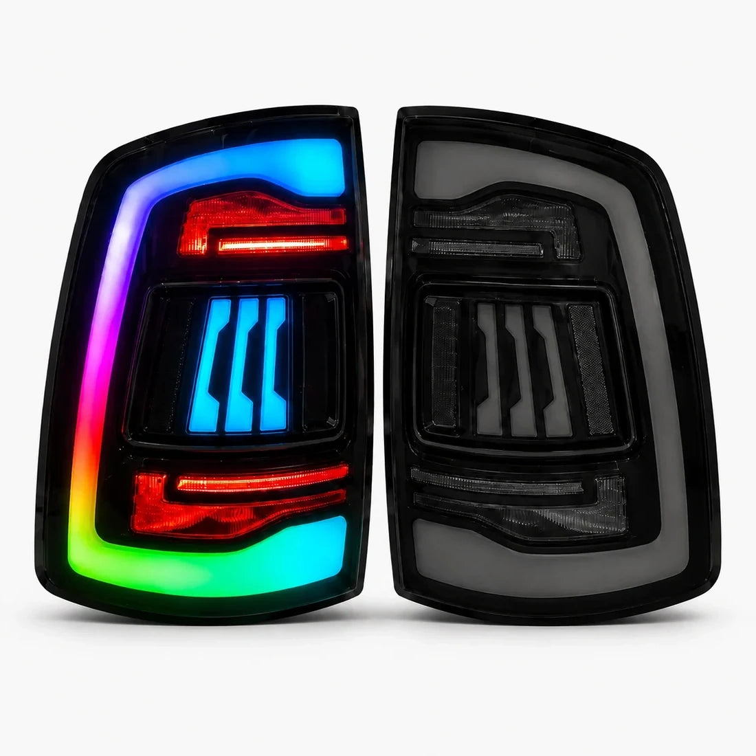 2009-2018 Dodge Ram 1500/2500/3500 Sequential LED Tail Lights — main product view — T-RAM09-SRGB