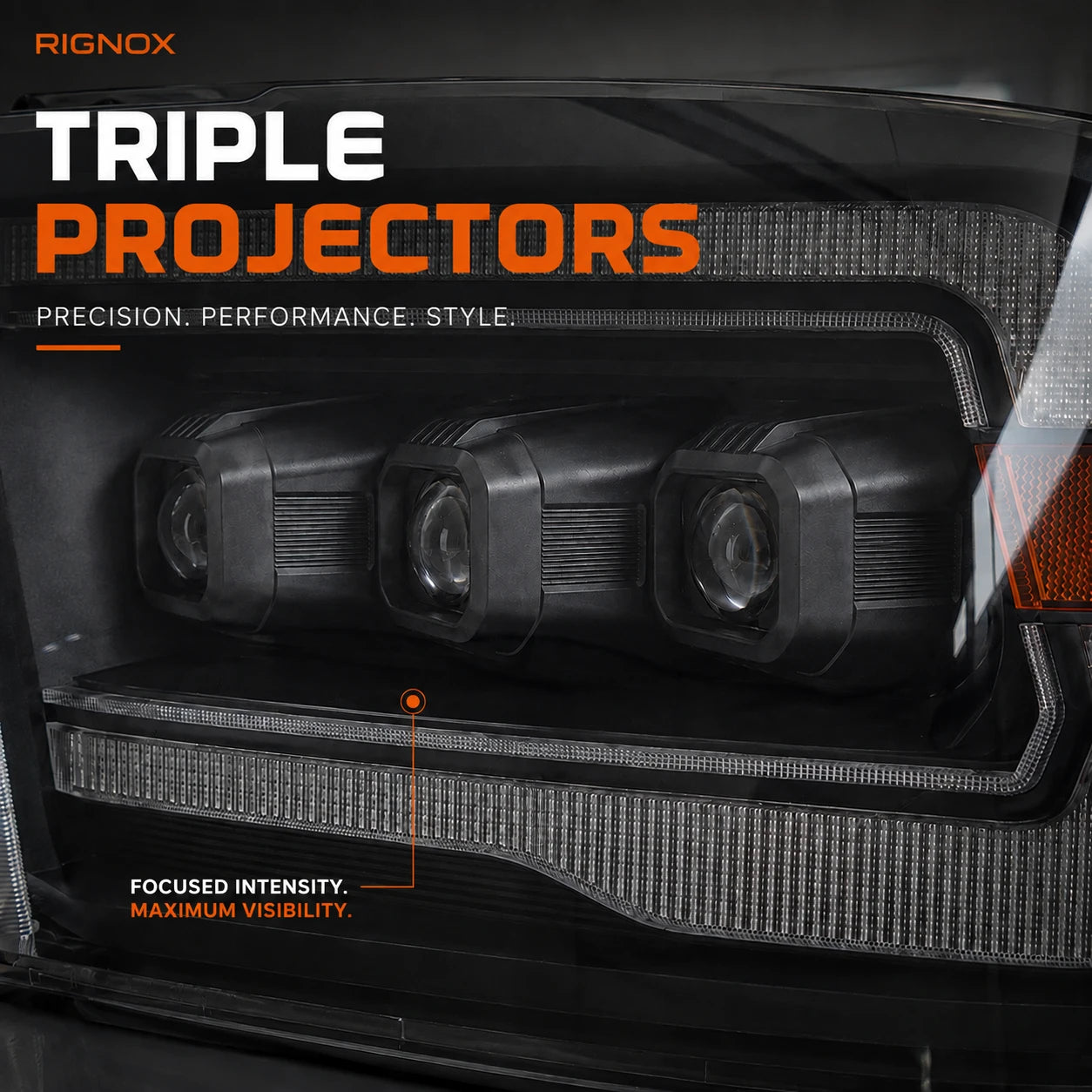 2009-2018 Ram 1500/2500/3500 and 2019-2024 Ram 1500 Classic LED Triple Projector Headlights — triple projectors — H-RAM09