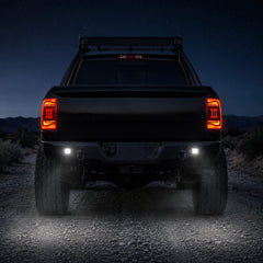 2009-2018 Dodge Ram 1500/2500/3500 Sequential LED Tail Lights — clear scene03 - T-RAM09-CW