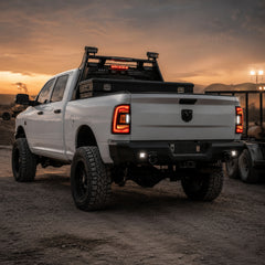 2009-2018 Dodge Ram 1500/2500/3500 Sequential LED Tail Lights — clear scene06 - T-RAM09-CW