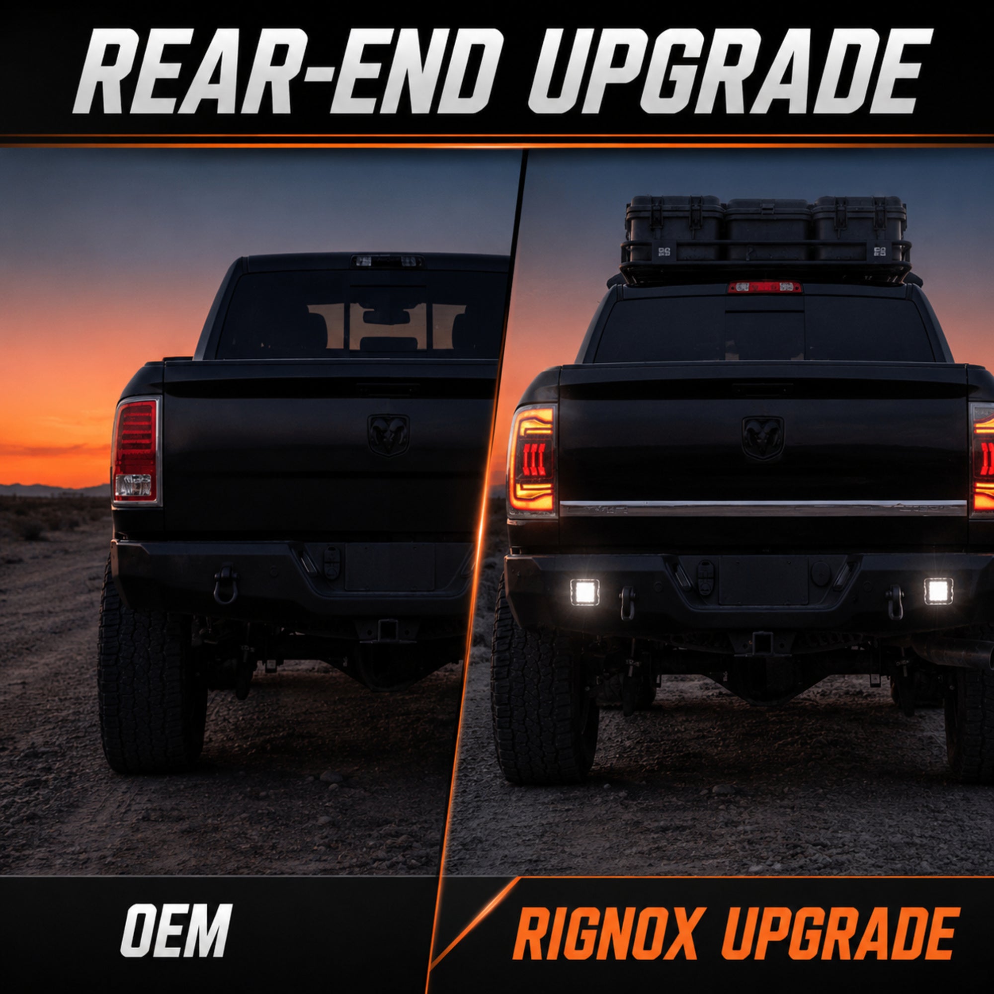 2009-2018 Dodge Ram 1500/2500/3500 Sequential LED Tail Lights — clear supplement14 - T-RAM09-CW