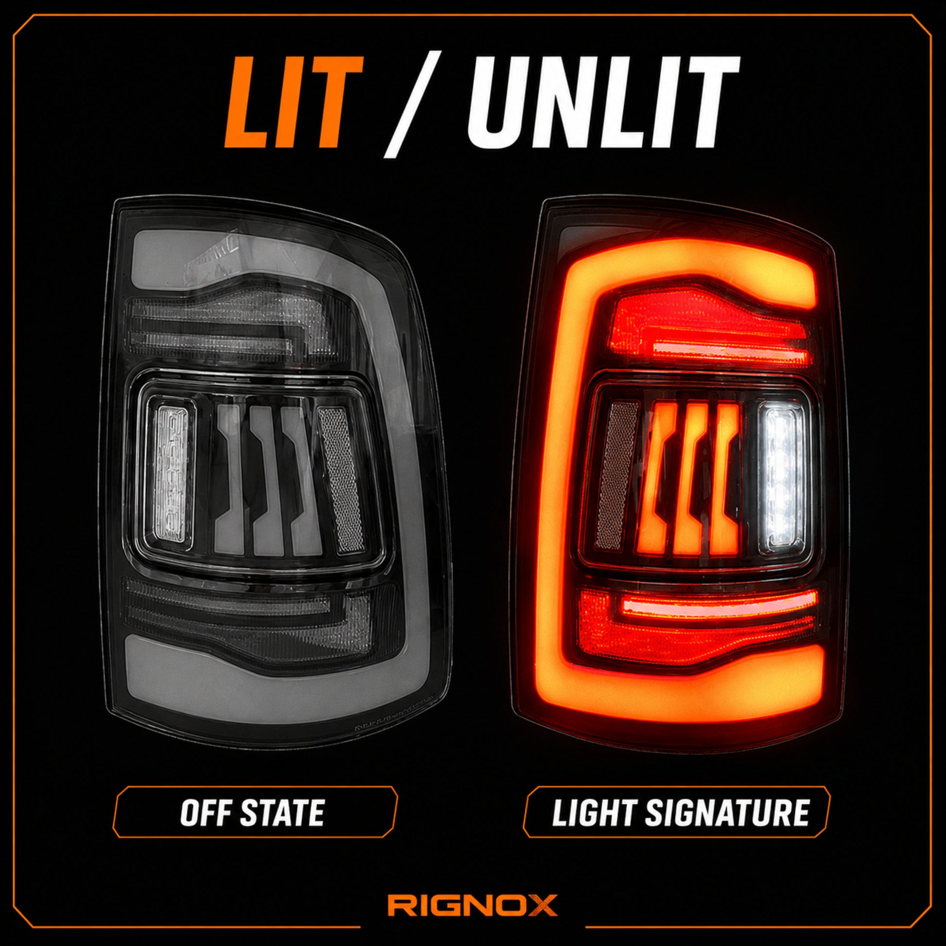 2009-2018 Dodge Ram 1500/2500/3500 Sequential LED Tail Lights — clear supplement15 - T-RAM09-CW
