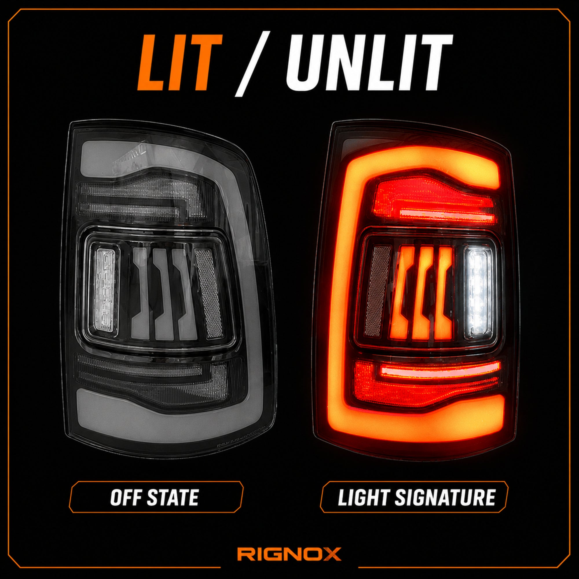 2009-2018 Dodge Ram 1500/2500/3500 Sequential LED Tail Lights — clear supplement15 - T-RAM09-CW
