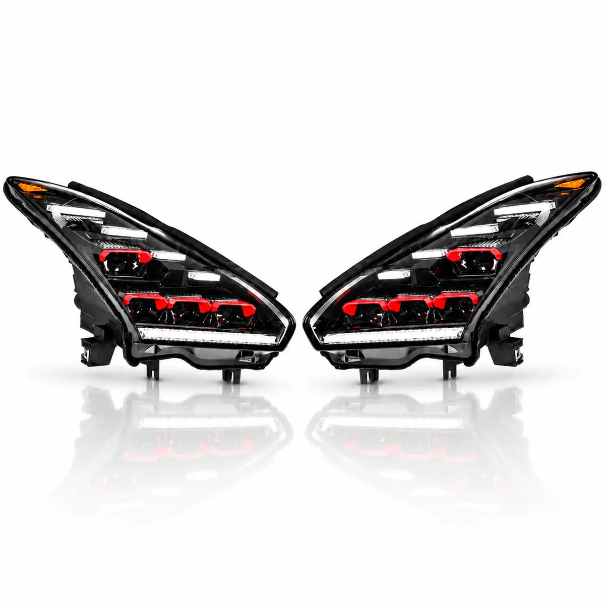 2009-2024 Nissan GT-R R35 LED Quad Projector Headlights Assembly — Pair — main product view — H-GTR09