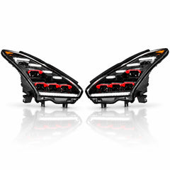 2009-2024 Nissan GT-R R35 LED Quad Projector Headlights Assembly — Pair — main product view — H-GTR09