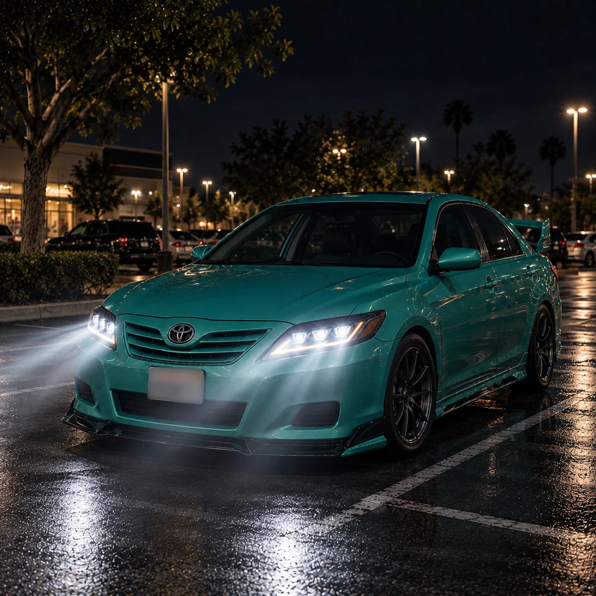 2010-2011 Toyota Camry LED Triple Projector Headlights Assembly — built for the night — H-CAM10-DB-A