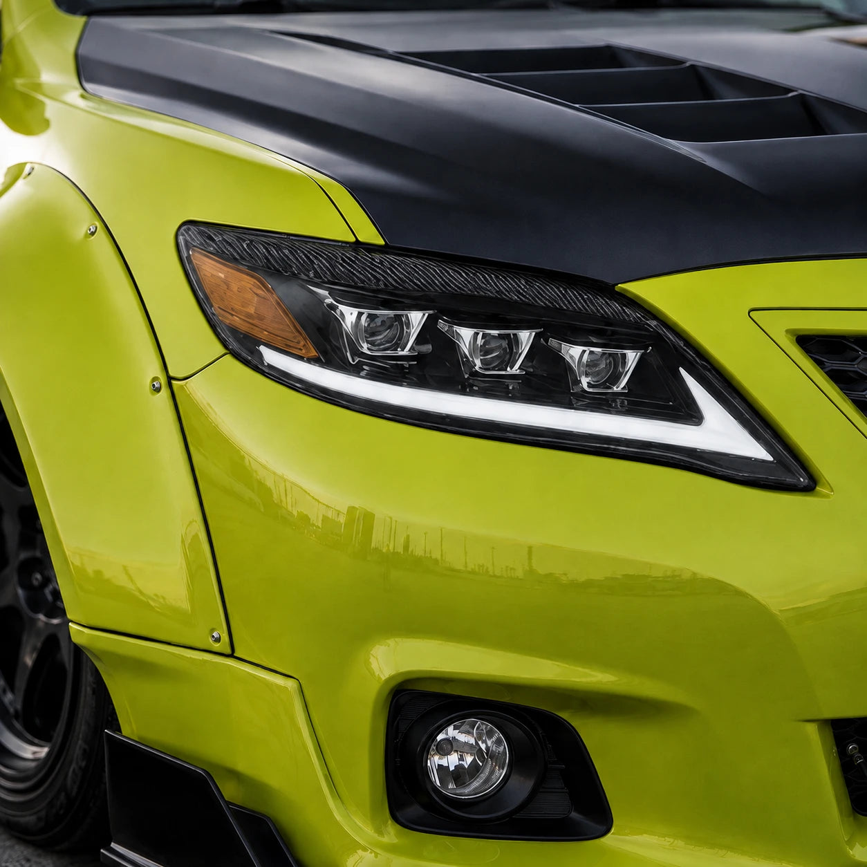 2010-2011 Toyota Camry LED Triple Projector Headlights Assembly — better designed signature — H-CAM10-A