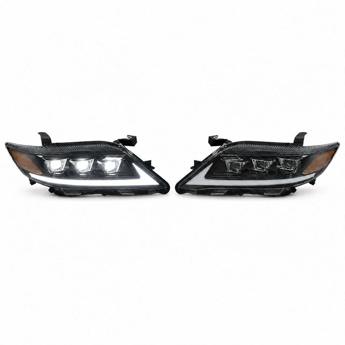 2010-2011 Toyota Camry LED Triple Projector Headlights Assembly — main product view — H-CAM10-A
